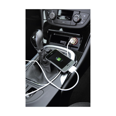Logo trade promotional giveaway photo of: USB CarCharger plug