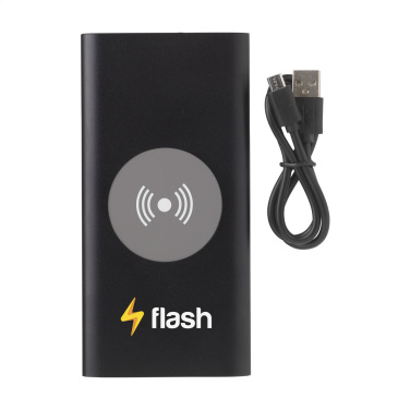 Logo trade promotional giveaway photo of: Aluminium 8000 Wireless Powerbank wireless charger