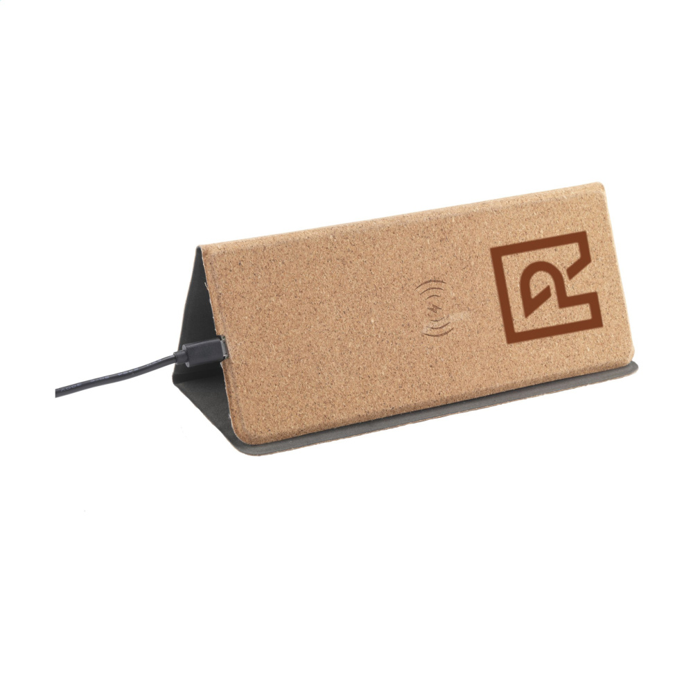 Logotrade promotional gift image of: Cork Wireless Charging Mousepad
