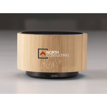 Logotrade advertising product image of: Wave Bamboo Wireless Speaker
