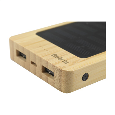 Logo trade promotional items picture of: Solar Powerbank 8000+ Wireless Charger