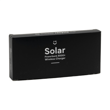 Logotrade business gift image of: Solar Powerbank 8000+ Wireless Charger