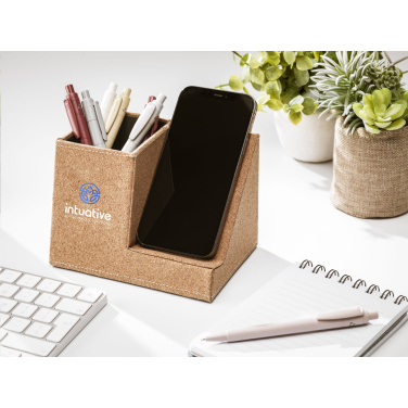 Logotrade promotional gifts photo of: Ecork Pen Holder Wireless Charger