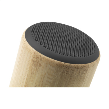 Logo trade corporate gifts image of: Timor Bamboo Wireless Speaker