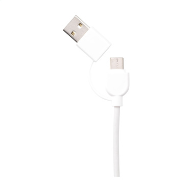 Logo trade promotional gifts image of: Charging Cable RCS Recycled ABS-TPE