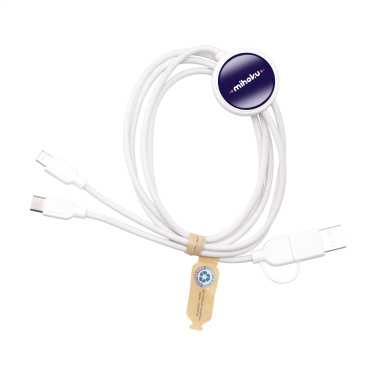 Logotrade promotional items photo of: Charging Cable RCS Recycled ABS-TPE