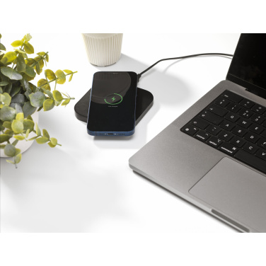 Logo trade corporate gifts image of: Bamboo Wireless Charger 15W