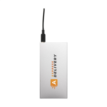 Logo trade promotional gifts image of: Tecco GRS Recycled Alu Powerbank 5000 external charger