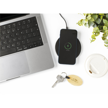 Logotrade promotional giveaway picture of: Tecco GRS Recycled Alu 15W Wireless Charger