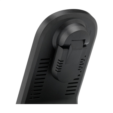 Logotrade promotional gift image of: Triple-Up RCS Recycled ABS Wireless Charger Stand