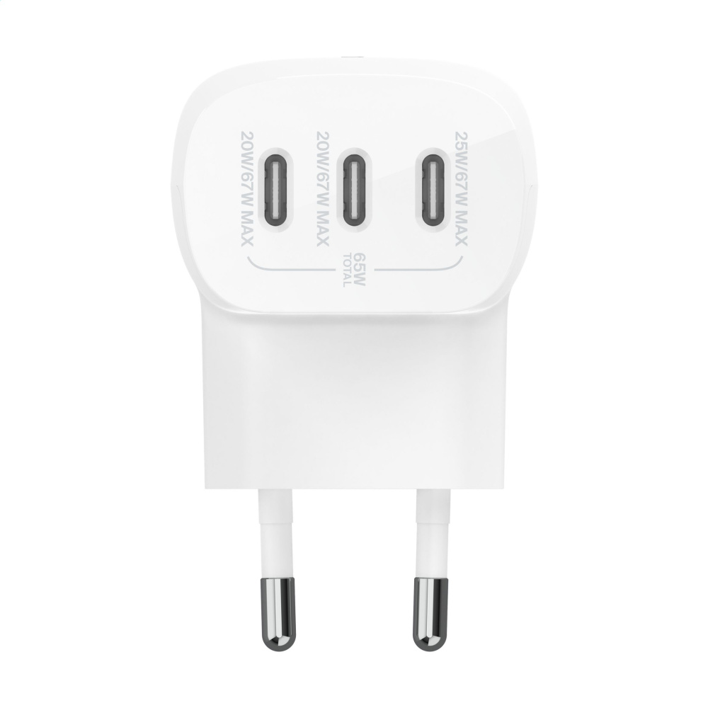 Logo trade promotional gifts picture of: Belkin BoostCharge 3-Port Wall Charger