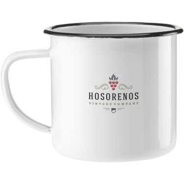 Logo trade promotional merchandise photo of: Retro Enamel Mug 350 ml