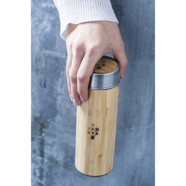Logotrade promotional merchandise picture of: Osaka 360 ml bamboo thermo bottle/thermo cup