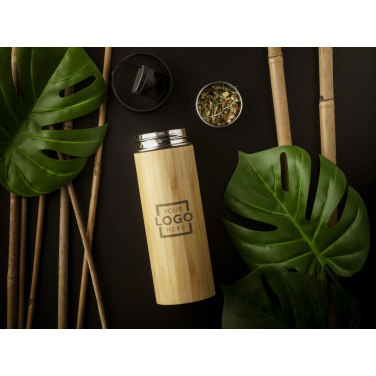 Logo trade advertising product photo of: Sakura 360 ml bamboo thermo bottle/thermo cup