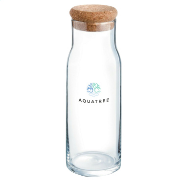 Logo trade promotional products image of: Algarve Carafe 1 L with a cork cap