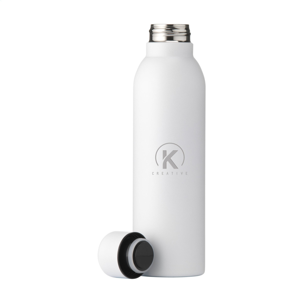 Logo trade promotional giveaways image of: Helios RCS Recycled Steel Bottle 470 ml
