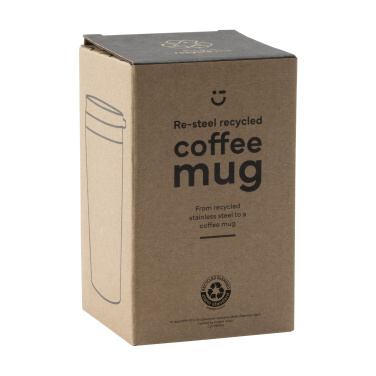 Logotrade promotional giveaway image of: Re-Steel RCS Recycled Coffee Mug 380 ml thermo cup