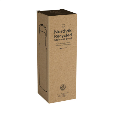 Logo trade promotional items image of: Nordvik RCS Recycled Steel 500 ml drinking bottle