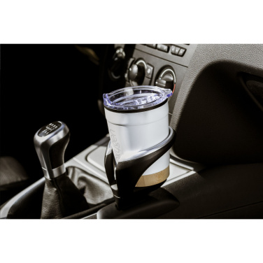 Logo trade promotional product photo of: Kobe Bamboo RCS Recycled Steel 350 ml coffee cup