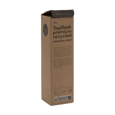 Logo trade promotional products image of: Topflask Premium RCS Recycled Steel drinking bottle