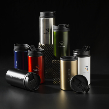 Logo trade promotional items picture of: Thermo Can RCS Recycled Steel 300 ml thermo cup