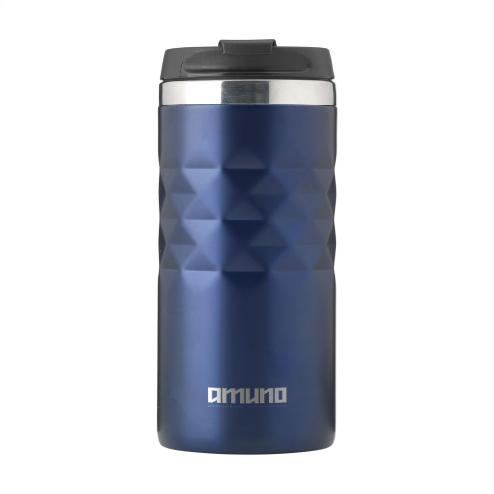 Logotrade promotional product image of: Geometric Mug RCS Recycled Steel 280 ml thermo cup