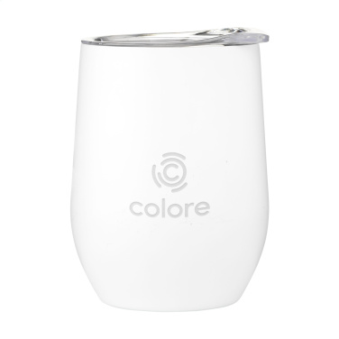 Logo trade promotional items image of: Huevo RCS Recycled Steel Cup 350 ml thermo cup