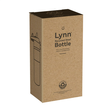Logo trade promotional merchandise photo of: Lynn RCS Recycled Steel Bottle 500 ml