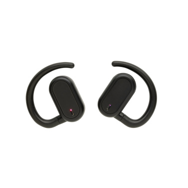 Logotrade promotional giveaway image of: Fitsound RCS recycled plastic open ear TWS earbuds