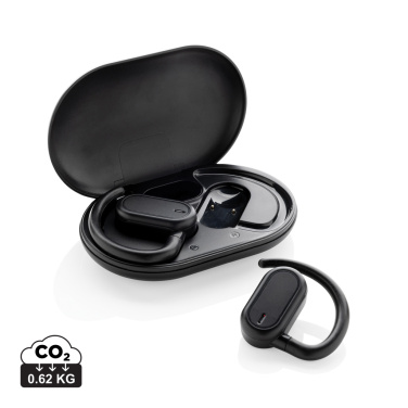 Logotrade advertising products photo of: Fitsound RCS recycled plastic open ear TWS earbuds