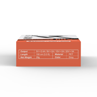Logotrade promotional product picture of: DATA TRANSFER CABLE Boost Link Nylon LK50CL Type C Lightning