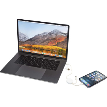 Logo trade promotional item photo of: Citala 5-in-1 recycled plastic 30 cm data sync and 27W fast charge cable