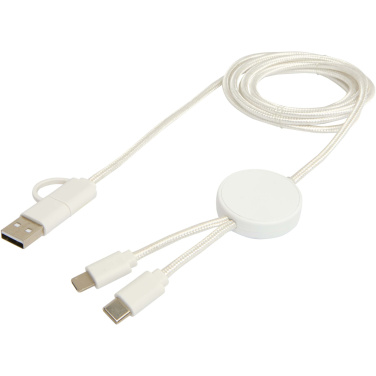 Logo trade promotional merchandise photo of: Citala 5-in-1 recycled plastic 150 cm data sync and 27W fast charge cable
