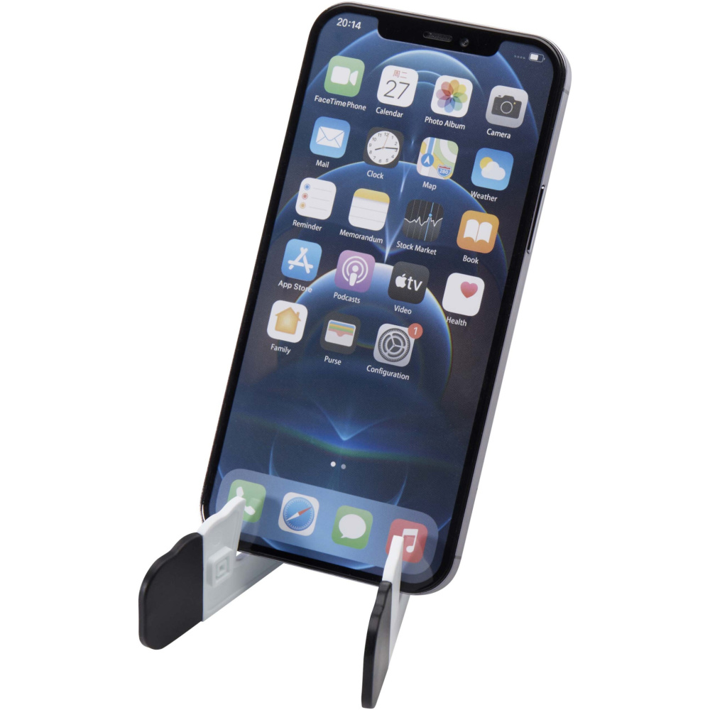 Logotrade promotional gifts photo of: Buna recycled plastic foldable tablet and phone stand