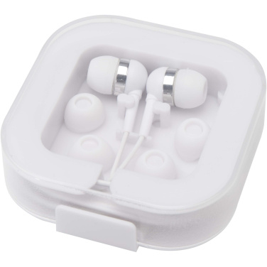 Logotrade promotional gift image of: Dofida wired Type-C earbuds with recycled plastic storage box