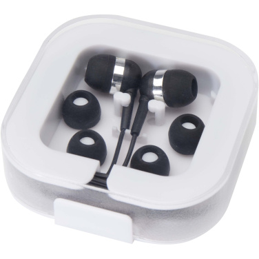 Logo trade promotional giveaways picture of: Dofida wired Type-C earbuds with recycled plastic storage box