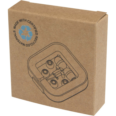 Logo trade promotional products picture of: Baekdu wired Type-C headset with recycled plastic storage box