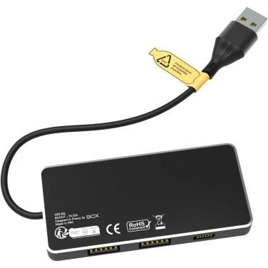 Logo trade corporate gift photo of: SCX.design H20 8-in-1 USB hub with dual input and 6-ports