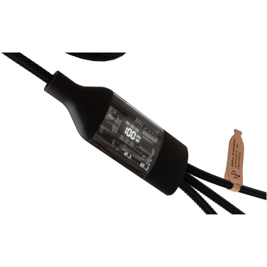 Logo trade business gift photo of: SCX.design C50 5-in-1 fast charging 100W/5A cable with digital display
