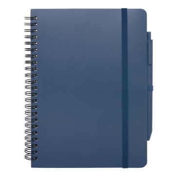 Logotrade promotional gift picture of: Thalaasa A5 ocean-bound hard cover notebook with ballpoint pen (black ink)