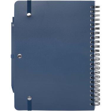 Logo trade corporate gifts image of: Thalaasa A5 ocean-bound hard cover notebook with ballpoint pen (black ink)