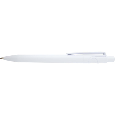 Logo trade promotional merchandise photo of: Unica recycled plastic ballpoint pen (blue ink)