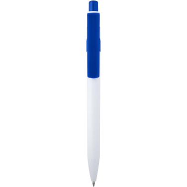 Logotrade business gift image of: Unica recycled plastic ballpoint pen (blue ink)