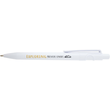 Logo trade promotional merchandise photo of: Unica recycled plastic ballpoint pen (black ink)