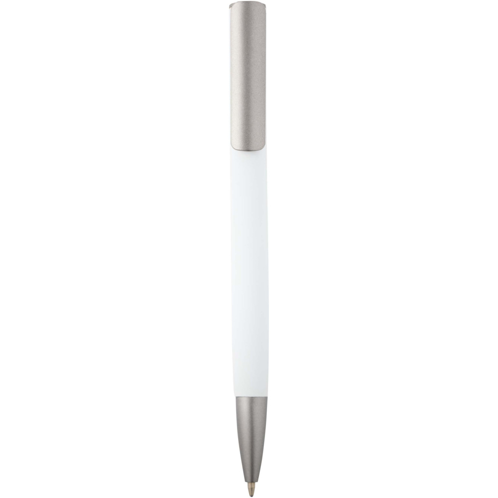 Logo trade corporate gifts image of: Ziggur aluminium ballpoint pen (blue ink)