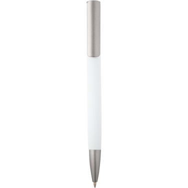 Logo trade promotional merchandise picture of: Ziggur aluminium ballpoint pen (blue ink)