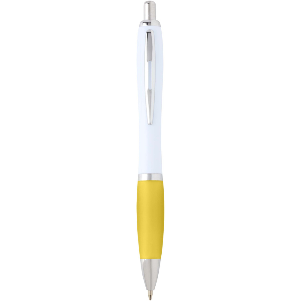 Logo trade corporate gifts image of: Nash recycled plastic ballpoint pen (blue ink)