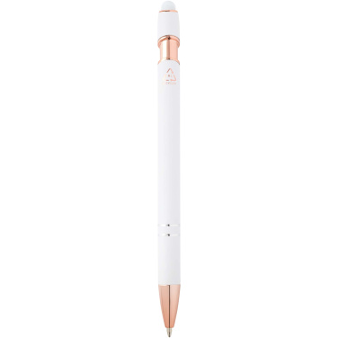 Logo trade promotional items image of: Nanna ballpoint pen with rose gold finish (blue ink)