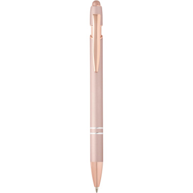 Logo trade advertising products image of: Nanna ballpoint pen with rose gold finish (blue ink)