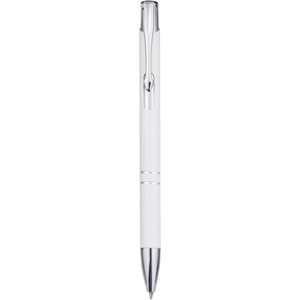 Logo trade business gifts image of: Moneta recycled aluminium ballpoint pen (blue ink)